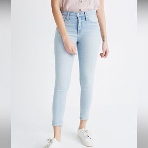 Madewell 9" Mid-Rise Skinny Crop Jeans in Coolmax® Denim Edition size W 31